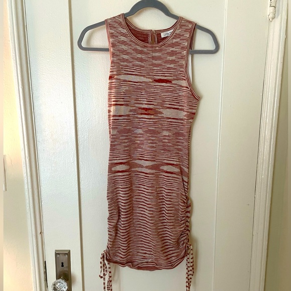 12th Tribe Northern Lights Rust Multi Knit Dress - Picture 1 of 5